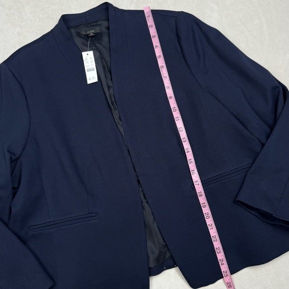 J. Crew Going Out Blazer Stretch Twill Navy Blue - Picture 3 of 10